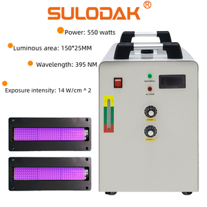 SULODAK - Juego Completo de Lámpara Doble de Alta Potencia de 550 W, Impresora UV Plana Refrigerada por Agua 15025, Impresión de Pantalla, Pegamento UV, Curado UV LED - Product Image 1