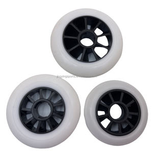 عجلات سباق احترافية صلابة مزدوجة عالية المرونة عجلة تزلج وردي PU عجلات تزلج 90/42/42 - Product Image 2