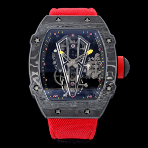 2026 Model Sapphire Mirror Carbon Fiber Case Men's High Frequency Movement Racing Hip Hop Mechanical <b>Watch</b> Barrel-shaped case - Product Image 5