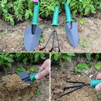 Boîte à outils manuelle à combinaison Home Hardware Boîte à outils de réparation automobile Cadeau Ensemble d'outils de jardinage Boîte à outils de ménage Râteau à main Cartoon Oem
