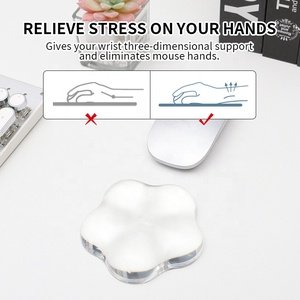 Tùy Chỉnh Năm Cánh Sao Hình Dạng Bàn Phím Và Chuột <span class=keywords><strong>Pad</strong></span> Với Cổ Tay Phần Còn lại Bàn Trong Suốt Mat Cánh Tay Phần Còn LNghỉ-Cho Nhà Văn Phòng - Product Image 3