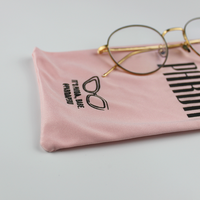 Sac réutilisable en microfibre pour lunettes de natation et bijoux avec cordon de serrage et pelliculage mat