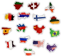Pegatinas de Graffiti impermeables con mapa del mundo, para equipaje de coche, pared, portátil, bandera nacional, 50 Uds.