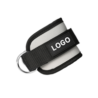 Sangle de cheville réglable avec logo personnalisé, fabrication professionnelle, rembourrage SBR, attache en nylon pour la gym