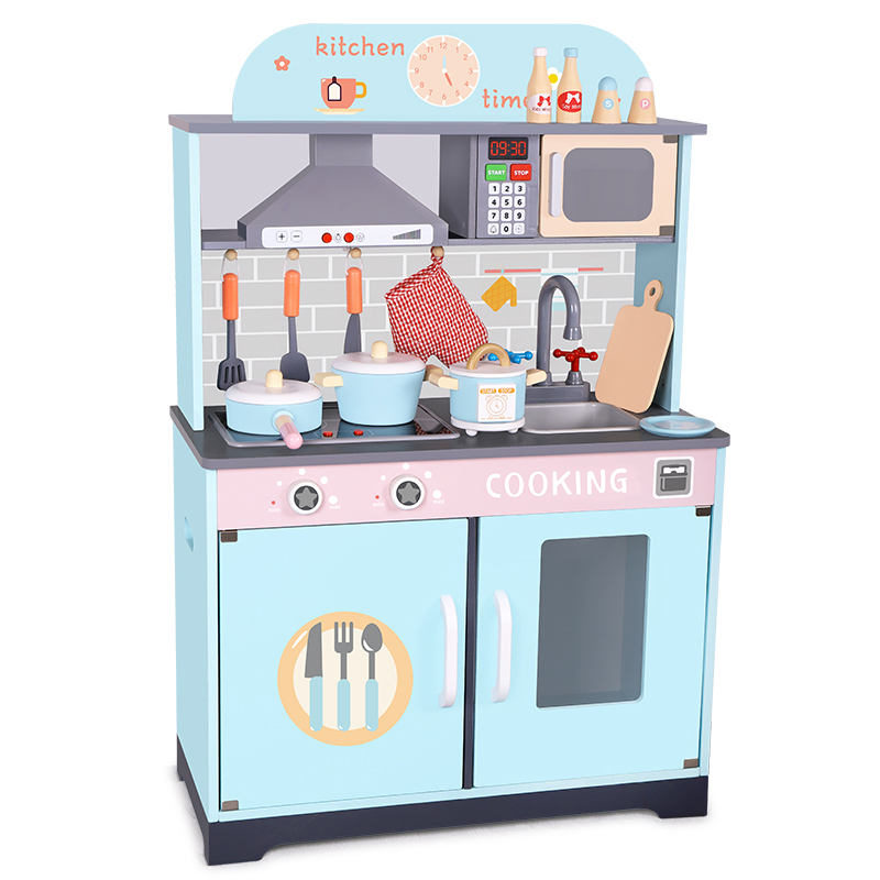 Latest hot selling kids kitchen set toy wooden kitchen toys for children