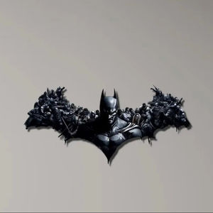 Art mural en métal représentant un héros - Product Image 1