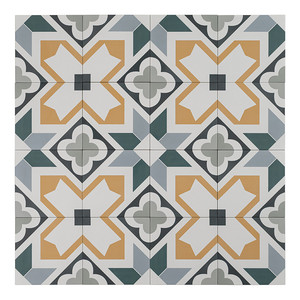 Piastrelle in Cemento Encaustico Valencia 12x12 Pollici con Motivo Geometrico per Pavimenti e Pareti - Product Image 1