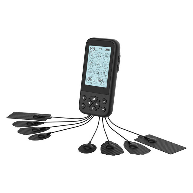 Smart Handheld TENS Device Dual Channel Digital Therapy Machine 36 Modes 20 Intensity Levels for Body Pain Management Muscle
