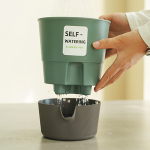 Macetas <span class=keywords><strong>de</strong></span> Plástico PP Ecológicas con Autorriego y Orificios <span class=keywords><strong>de</strong></span> Drenaje, Diseño Moderno para Interiores, Marca Pioneera - Product Image 1