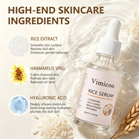 Sérum Visage au Riz Éclaircissant Hydratant Raffermissant Produit Cosmétique Beauté Soin de la Peau pour Femmes Africaines Marque Privée Essence Faciale