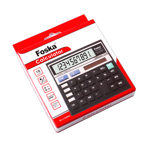 <span class=keywords><strong>Calculatrice</strong></span> Foska 10 chiffres, alimentation solaire et pile, avec boutons géants pour usage quotidien au bureau, à la maison et en entreprise - Product Image 6