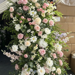 Arco de Flores Artificiales Promise, Set de Rosas y Margaritas Mixtas de Poliéster, Hecho a Mano, Decoración Romántica y de Ensueño para Bodas - Product Image 2