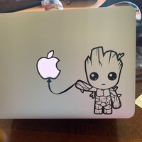 Autocollant promotionnel découpé sur mesure de qualité supérieure avec logo d'entreprise en vinyle pour ordinateur portable MacBook Pro
