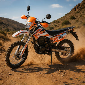 <span class=keywords><strong>Moto</strong></span> Cross Tout-Terrain 250 cm³ Haute Performance à Refroidissement Liquide, Moteur <span class=keywords><strong>4</strong></span> <span class=keywords><strong>Temps</strong></span> à Essence pour Adulte - Product Image 2