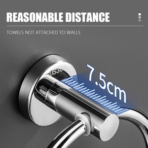 Porte-serviette rond moderne en acier inoxydable 304, design peu encombrant pour appartement ou hôtel - Product Image 4
