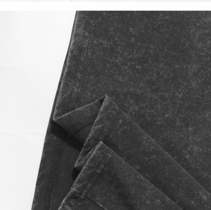 T-shirt blanc 210g 100% coton, style vintage streetwear, coupe oversize, effet délavé, pour impression DTG et DTF, broderie. - Product Image 4