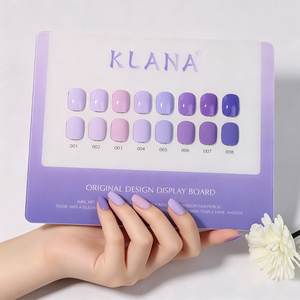Newest Purple Gemstone Soild Gel <b>Nail</b> Polish <b>Set</b> Box 128 Colors TPO/HEMA FREE Purple Transparent Gel Polish OEM/ODM - Product Image 6