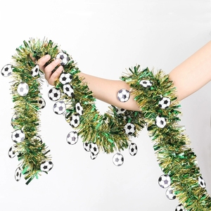 ของตกแต่งปาร์ตี้ฟุตบอล พวงมาลัยรูปทรงเกลียว สายรุ้ง แบนเนอร์ ป้ายแขวน สำหรับวันเกิด วันแข่งขันกีฬา - Product Image 3