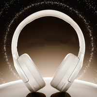 Casque sans fil supra-auriculaire à réduction de bruit active, casque stéréo pliable 6.1 pour le jeu, les voyages et le bureau