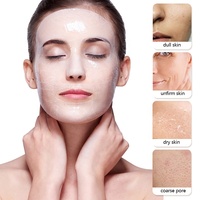 Masque en tissu hydrogel OEM à marque privée, enrichi en Vitamine C, Rétinol et Centella, éclaircissant, hydratant, apaisant, végétalien, pour le visage et le nez, avec logo personnalisé