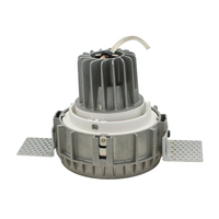 Spot encastré LED COB rond sans bordure Mr16 10W, éclairage encastré pour plafond intérieur, orientable