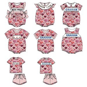 โรงงานผลิตเสื้อผ้าเด็ก Yihui รับผลิตตามแบบ ชุดรอมเปอร์เด็กแบบยูนิเซ็กซ์ สำหรับวันเกิด ผ้าถักลายพิมพ์ แขนสั้น ดีไซน์น่ารัก ตกแต่งด้วยลายปักมือ สำหรับฤดูร้อน - Product Image 1