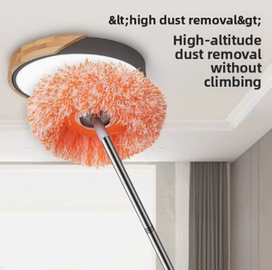 Balai de Nettoyage Réglable en Microfibre avec Manche Ajustable et Tête Remplaçable pour le Nettoyage des Sols et Murs Domestiques - Product Image 3