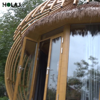 Serre circulaire préfabriquée de luxe, moderne, pour jardin extérieur, idéale pour les bureaux et les immeubles de bureaux