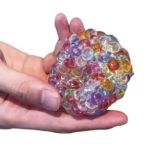 ของเล่นบีบคลายเครียดแบบใหม่ รุ่น Taba Squishy ลดเสียงรบกวน ของขวัญลูกบอลคริสตัลบีบได้ ทำด้วยมือ วัสดุ EVA - Product Image 3