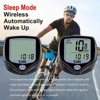 Komputer Sepeda Nirkabel Sunding, Speedometer Sepeda, Odometer Bersepeda, Meter Sepeda, Pelacak Siklus, Mph, Tahan Hujan untuk Luar Ruangan