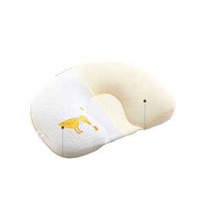 Almohada moldeadora para bebé en forma de U, de algodón orgánico, antiácaros, antibacteriana, para recién nacidos, con diseño de animales. - Product Image 1