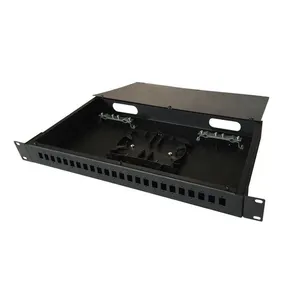 HSGQ 19 Inch Ftth 24 Port Sc Lc Rack Mount Fiber Optic Distribution Frame Patch Panel/Rack Mount ODF