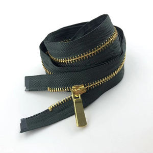 高品质的军 # 金属拉链玉米牙亮光金淳路开尾