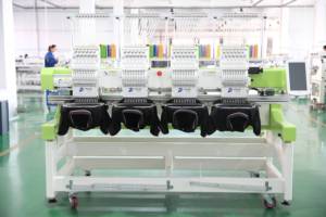 Machine à broder plate multi-têtes (4 têtes), informatisée, automatique, 9, 12, 15 aiguilles, haute vitesse - Product Image 4