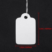 Étiquettes de prix pour montres et bijoux, cartes de présentation de marchandises, étiquettes de prix en papier rectangulaires vierges, étiquettes suspendues en papier