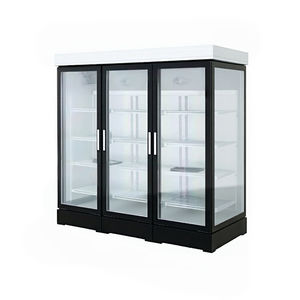 Affichage commercial de congélateur de porte en verre verticale commerciale à température unique Réfrigérateur commercial à verre unique pour le refroidissement de la salade - Product Image 1