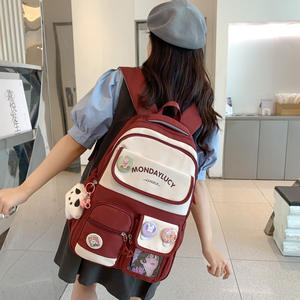 Versione coreana zaino per la scuola media per studenti di sesso <span class=keywords><strong>femminile</strong></span> piccola borsa a cuore fresco per il terzo al sesto anno nuovo arrivo - Product Image 5