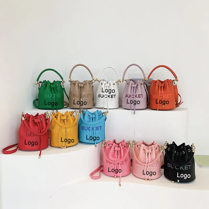 HEG970 2023 New designer purses famous brands pu leather drawstring handbag women the bucket bag