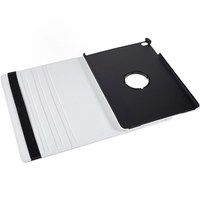 Support rotatif à 360 degrés étui en cuir Litchi Grain avec bande élastique creuse de marque pour iPad 9.7 2018 9.7 2017 Air 2 Air