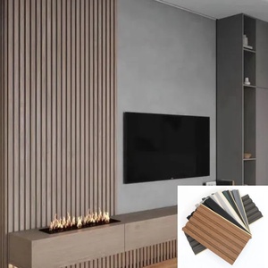 Nouveau Design <span class=keywords><strong>de</strong></span> Panneaux Muraux PVC WPC Étanche avec Grain <span class=keywords><strong>de</strong></span> <span class=keywords><strong>Bois</strong></span> pour Décoration Intérieure Romantique <span class=keywords><strong>de</strong></span> Chambre et Halls - Product Image 2