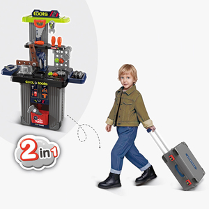 Ensemble de jeu de construction SY, établi portable avec valise, ensemble d'outils de jeu d'imitation pour enfants, apprentissage STEM, cadeau de construction - Product Image 4