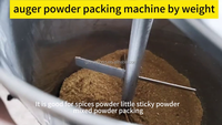 Machine d'emballage horizontale VFFS à vis pour sachets de haute précision, pour épices, poudres mélangées et poudres collantes, avec pesage automatique par poids