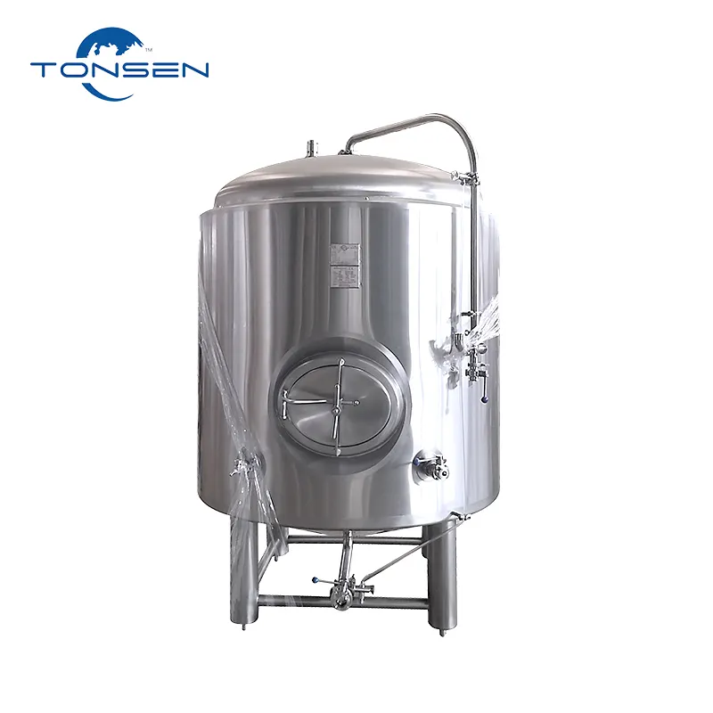 In acciaio inossidabile 5BBL 10BBL rivestito isolato birra birra Brite serbatoio luminoso e serbatoio di raffreddamento del latte da 500 litri