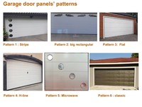 Puerta de Garaje Personalizada a Precio de Fábrica con Ventanas, Aislada con Espuma de Poliuretano Impermeable, OEM
