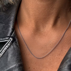 Collar de cadenas ultrafinas de 2mm con cierre de langosta a prueba de herrumbre, collar de cadena Belcher de acero inoxidable 316L de oro PVD de 18 quilates para mujer - Product Image 6