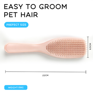 Peigne de massage portable de luxe pour animaux de compagnie, ultra-doux, en TPE et ABS, écologique et sûr, pour un démêlage simple et sans effort - Product Image 2