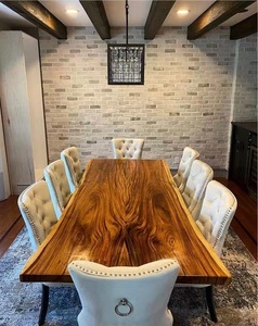 Offerta diretta semplicità in legno massello mobili per la casa piazza cena ristorante interno tavolo da pranzo cucina in legno - Product Image 4