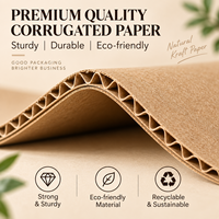 Boîte d'expédition pliable personnalisée Eco Style avec extérieur en kraft brut et intérieur avec impression OEM pour la vente au détail de mode
