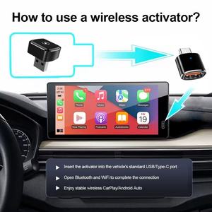 อะแดปเตอร์ CarPlay ไร้สายแบบพกพา 2-in-1 พอร์ต USB/USB-C เสียบแล้วใช้งานได้ทันที เชื่อมต่ออัตโนมัติรวดเร็ว รับประกัน 1 ปี อุปกรณ์เสริมในรถยนต์ที่จำเป็น - Product Image 5
