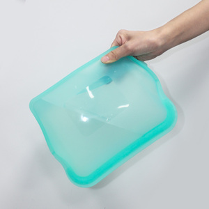 Sac de voyage réutilisable en silicone de grande capacité, de qualité alimentaire, pour bébés et enfants, sac de rangement en silicone - Product Image 6